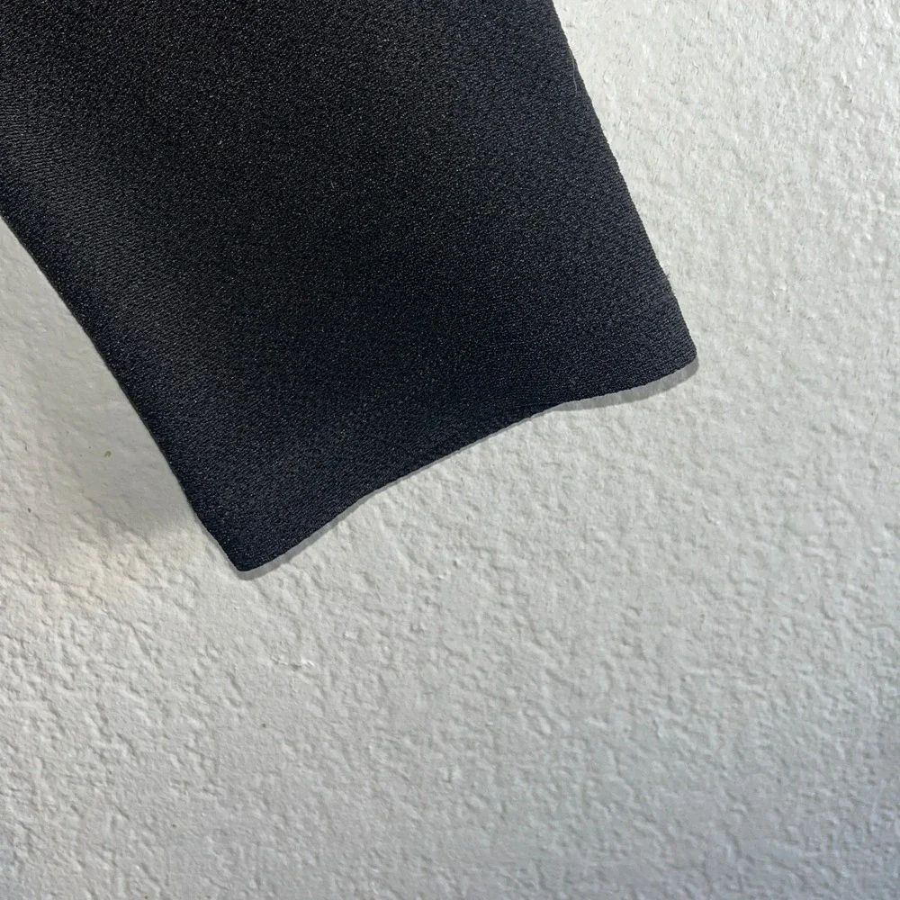 Rebel Wilson for Torrid Womens Black Faux Wrap Dress Size 2 Embellished Shoulder - Picture 5 of 11